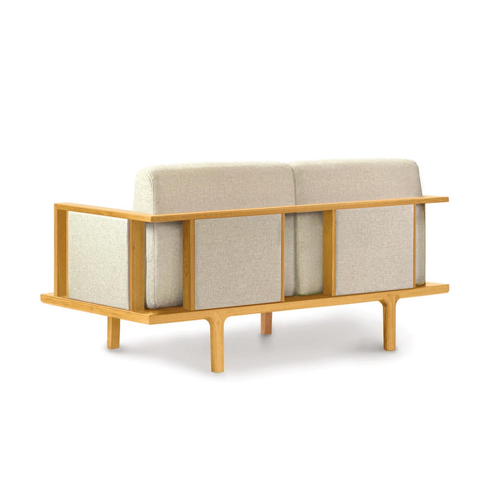 Sierra upholstered-panel loveseat rear view