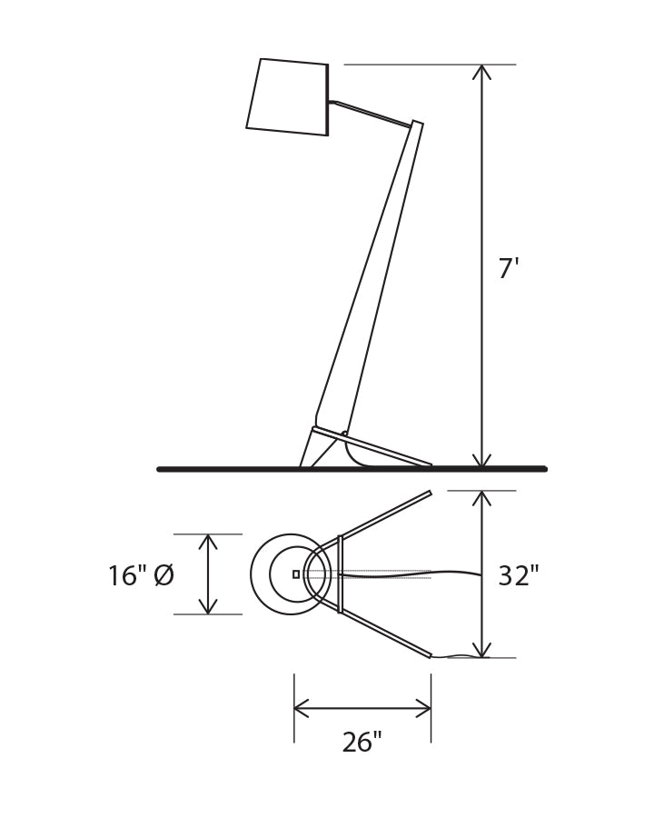 Silva Giant Floor Lamp Floor Lamps Cerno