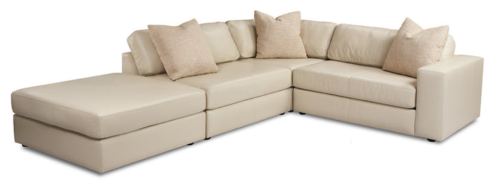 Steve family inspiration: corner layout with separate ottoman; neither the corner frames nor ottoman are included.