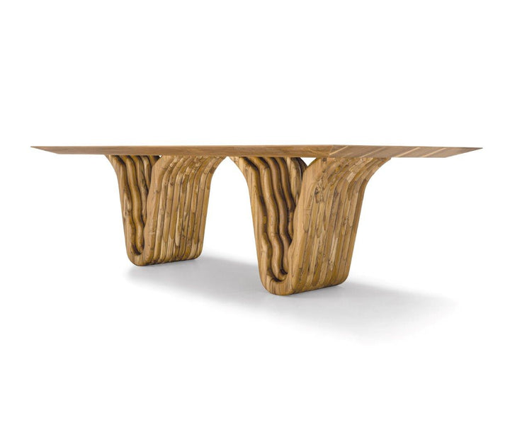 DOLOMITAS Dining Table In Teak By Uultis Dining Table Uultis Design