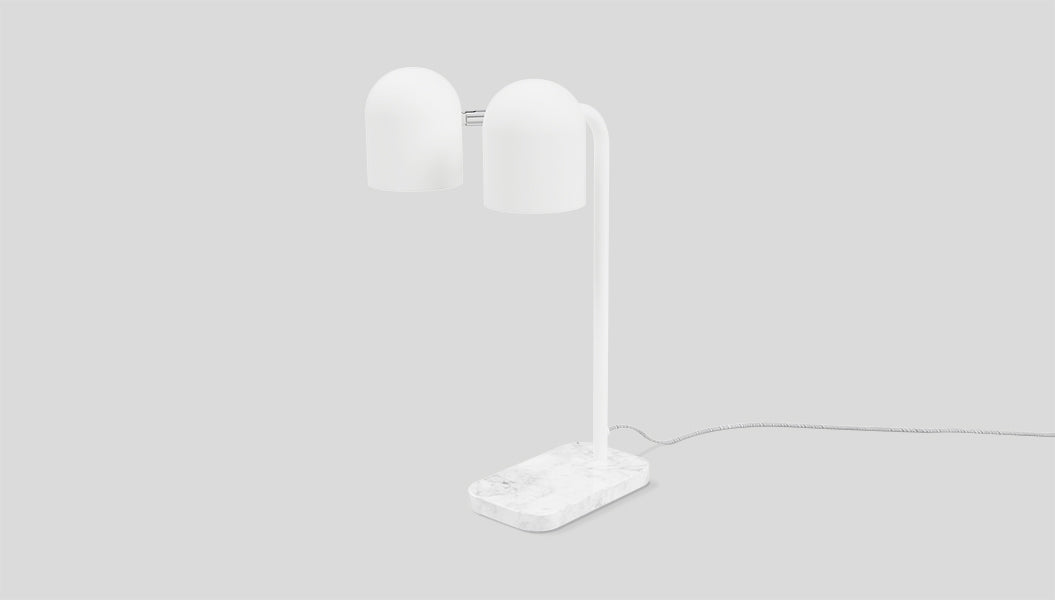 Tandem Table Lamp by Gus Modern finish and detail view