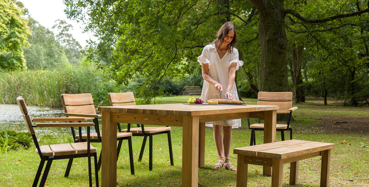 Titan High Dining Chair by Barlow Tyrie – Titan collection lifestyle