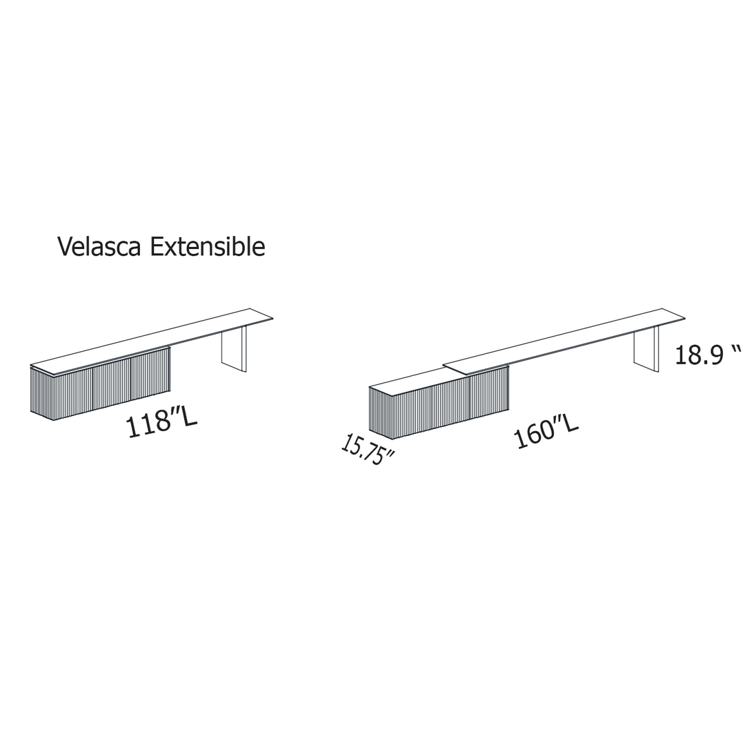 Velasca Extensible 3 Door Sideboard Sideboards Punt Mobles