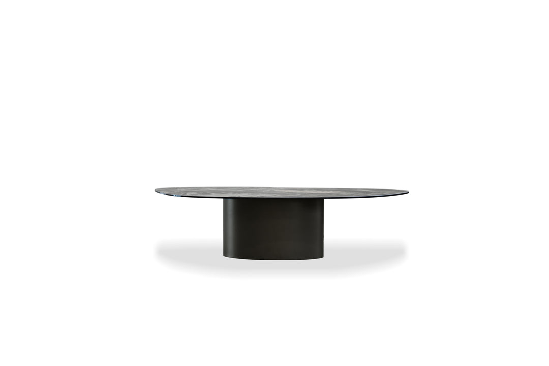 ARGON Coffee Table in Fantasia Marrone Metallo Mobital