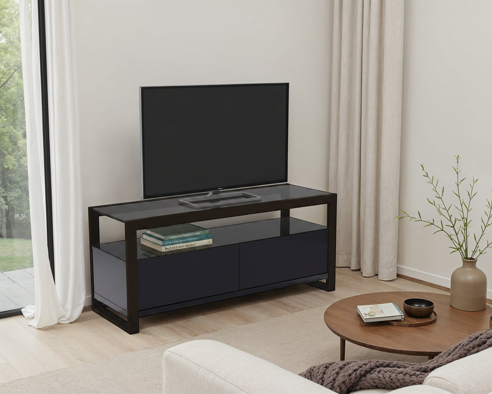 Mobital Brando media unit in black alternate view