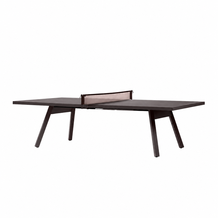You and Me Monochrome ping pong table in Jet Black on white background by RS Barcelona