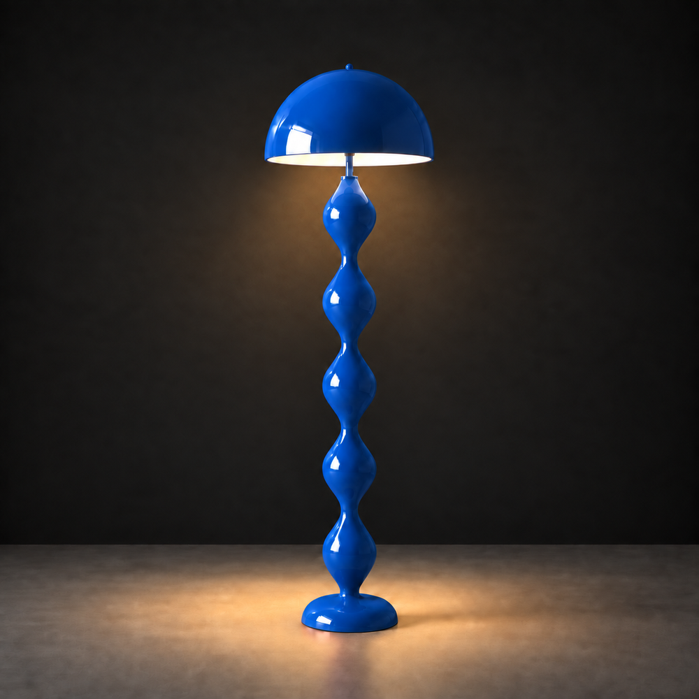 Zara Groove Floor Lamp | Blue by Interior Moderna - view 2
