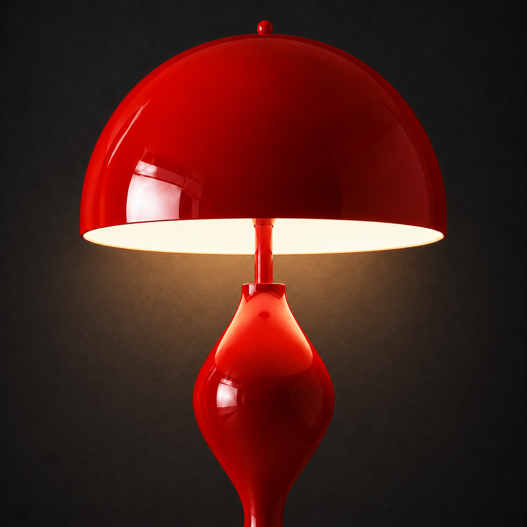 Zara Groove Floor Lamp | Red by Interior Moderna - view 4