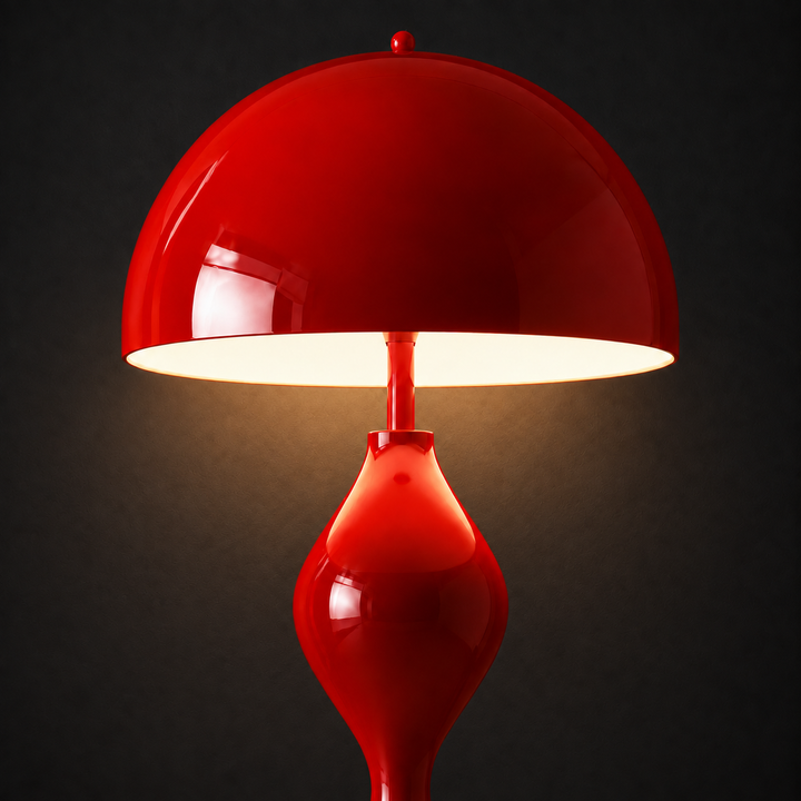 Zara Groove Floor Lamp | Red by Interior Moderna - view 4
