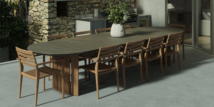 Zen Side Table 40 by Barlow Tyrie – Zen collection lifestyle