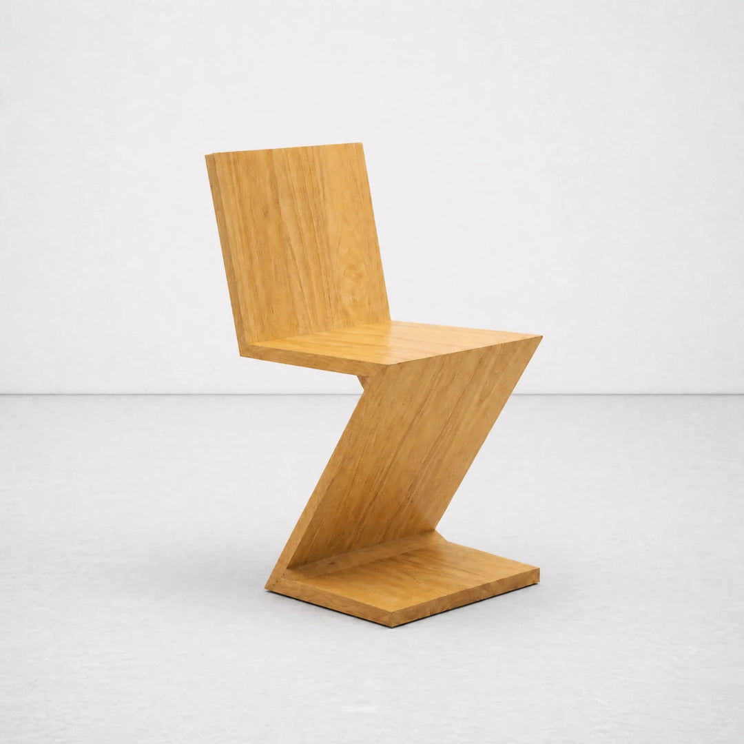 Zig Zag Chair | Natural Wood by Interior Moderna