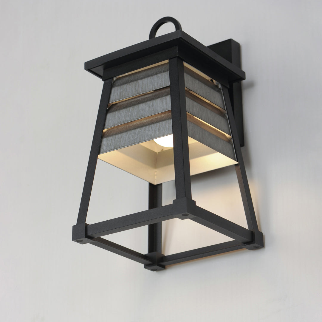 Shutters 1-Light Small Outdoor Wall Sconce by Studio M Lighting – lifestyle