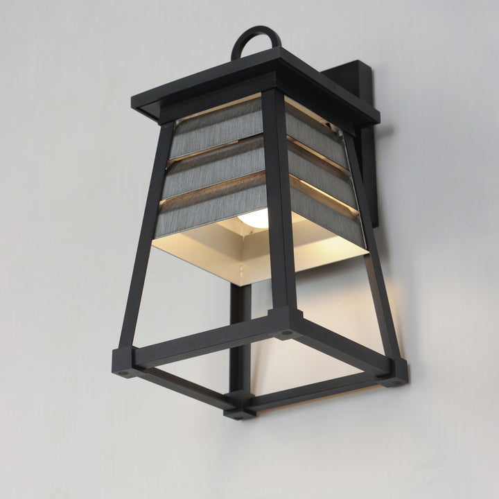 Shutters 1-Light Small Outdoor Wall Sconce by Studio M Lighting – lifestyle