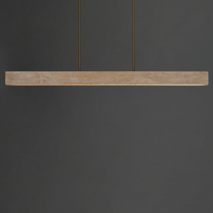 Lintel 59 LED Linear Stone Pendant by Studio M Lighting – lifestyle