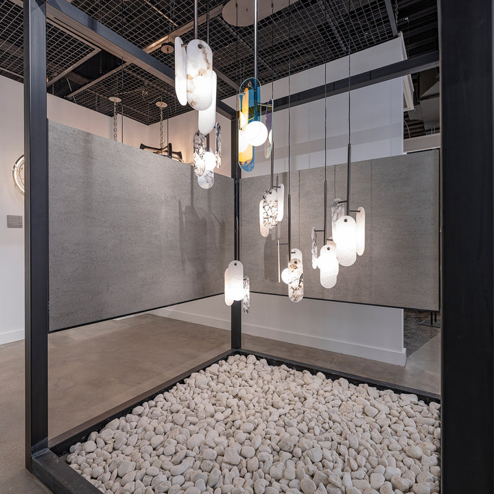 Megalith - Glass Megalith Stem Hung Pendant by Studio M Lighting – lifestyle