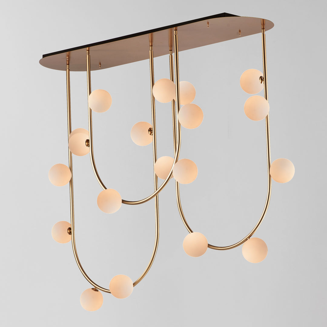 Contour 19-Light Fixed Stem Ceiling Light by Studio M Lighting – lifestyle