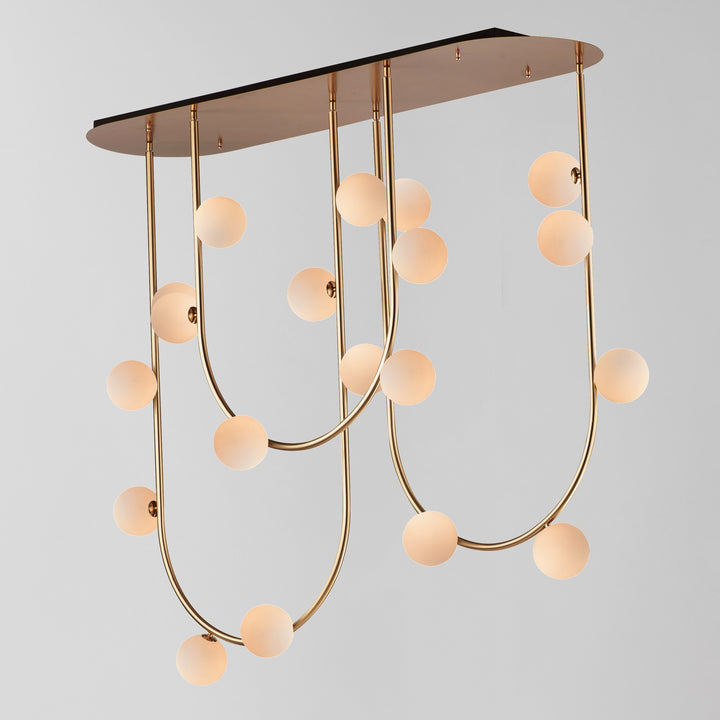 Contour 19-Light Fixed Stem Ceiling Light by Studio M Lighting – lifestyle