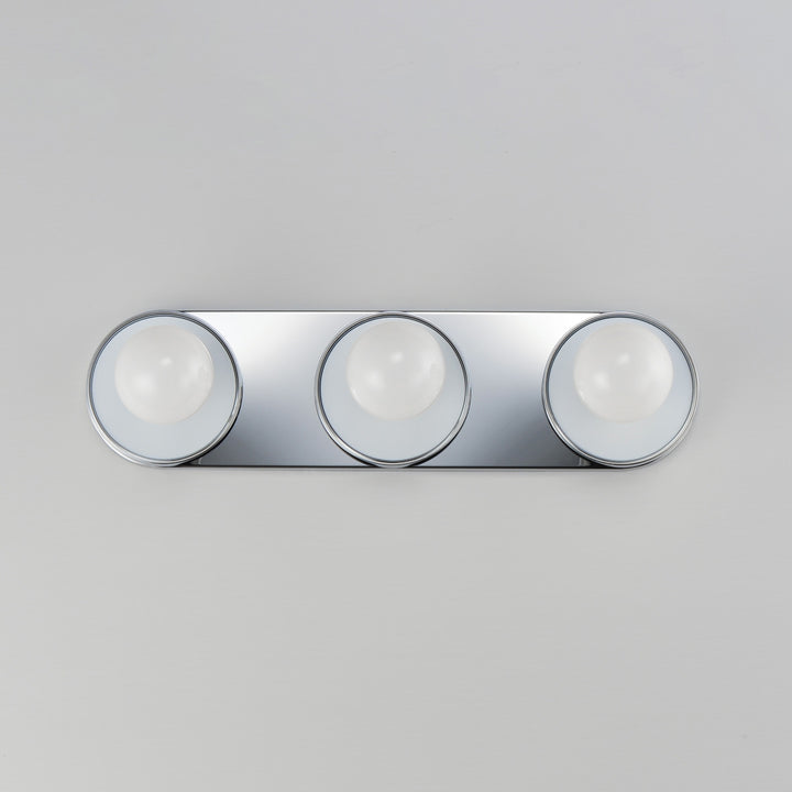 Hollywood 3-Light Sconce by Studio M Lighting in Black / Polished Chrome