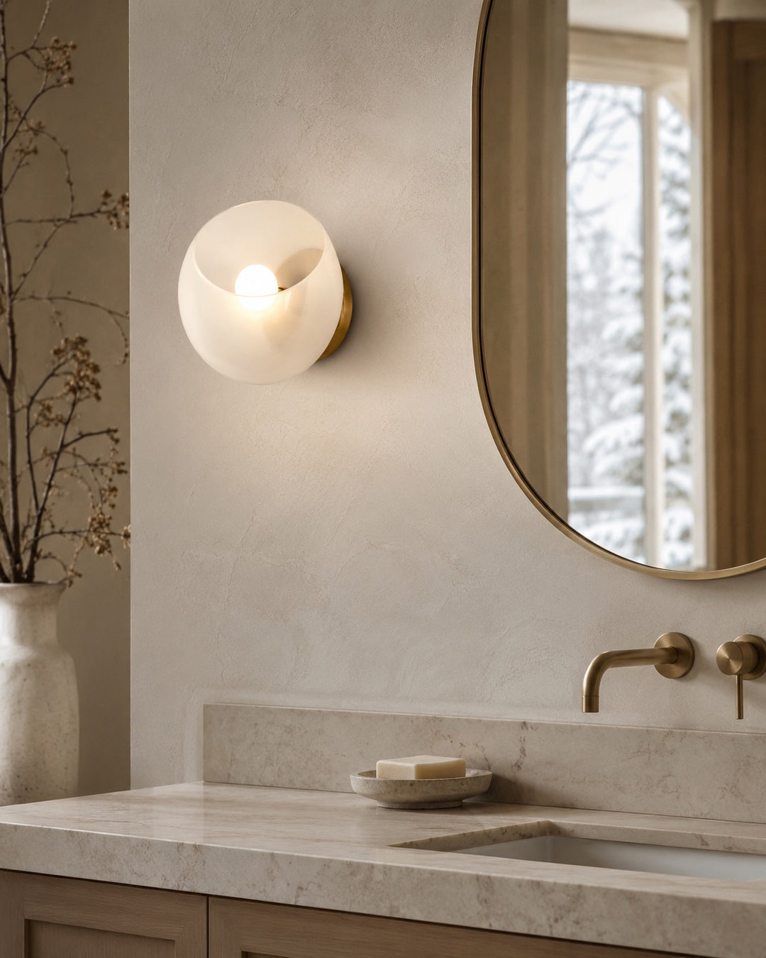 Neve 1-Light Wall Sconce by Studio M Lighting – lifestyle