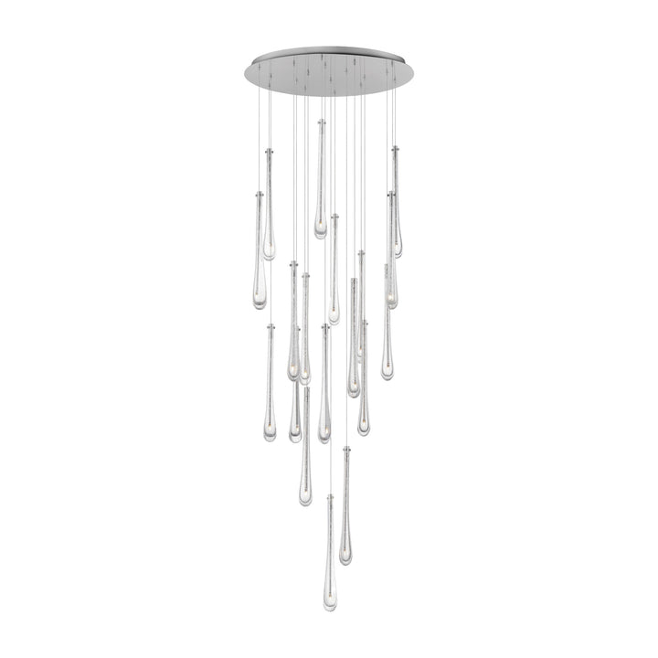 Stillo 18-Light LED Pendant by Studio M Lighting in Satin Nickel