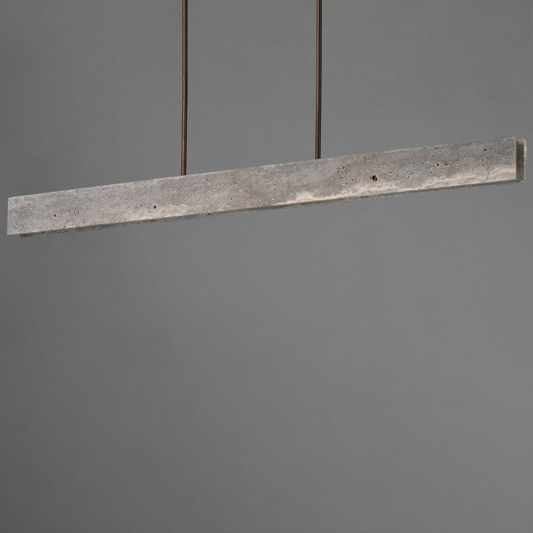Lintel 59 LED Linear Stone Pendant by Studio M Lighting – lifestyle