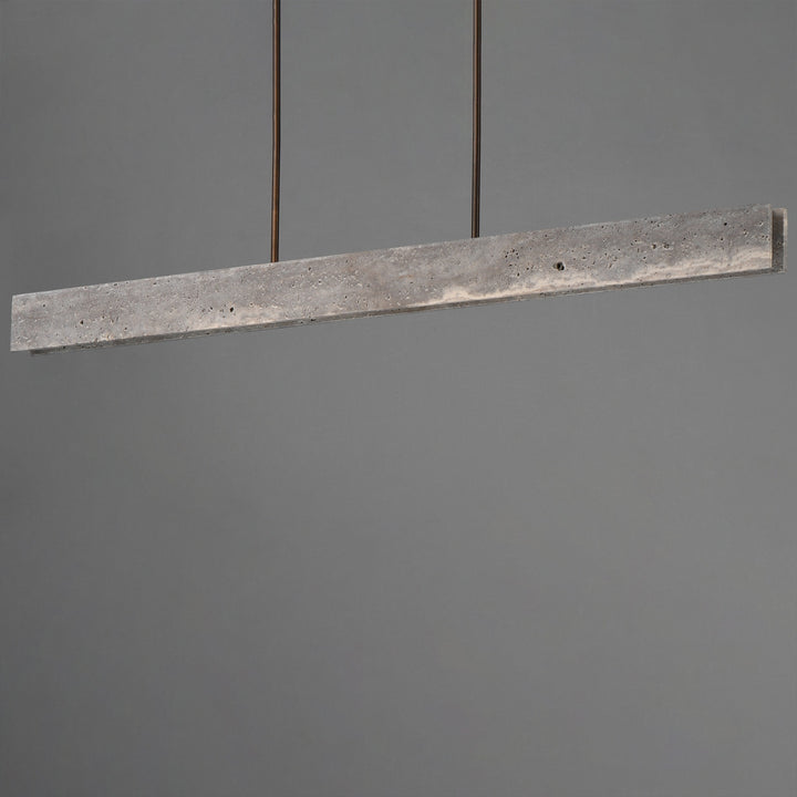 Lintel 59 LED Linear Stone Pendant by Studio M Lighting – lifestyle