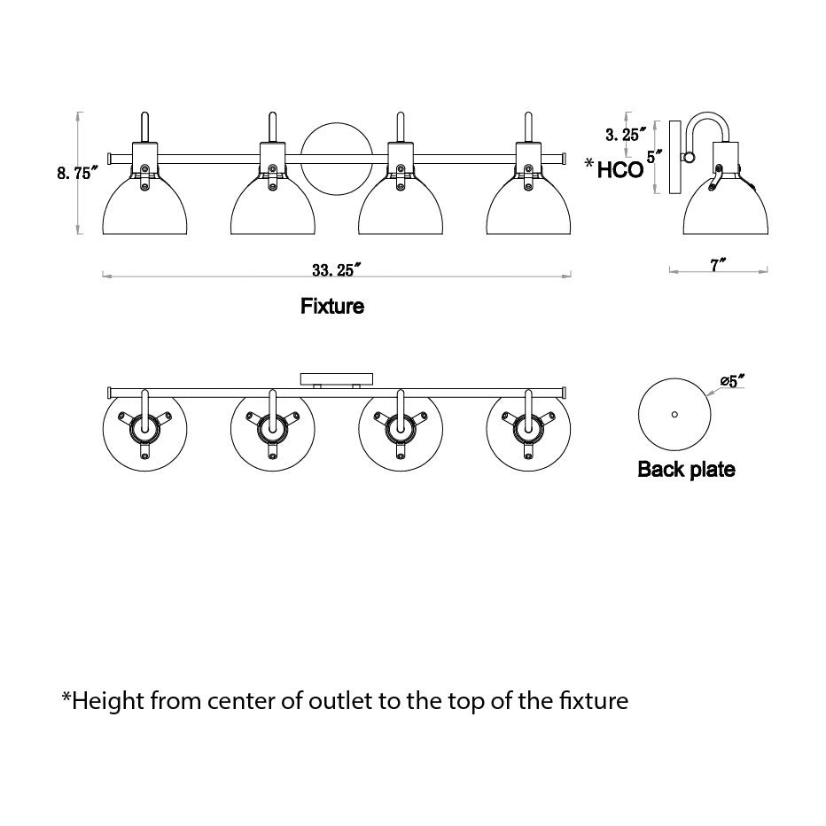 Dusk Wall Sconce by Studio M Lighting – line drawing