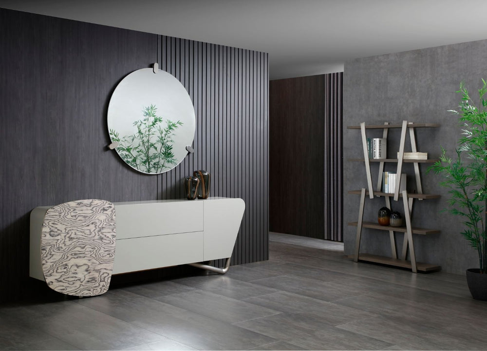 Anaconda Round Mirror by Whiteline Modern Living – lifestyle