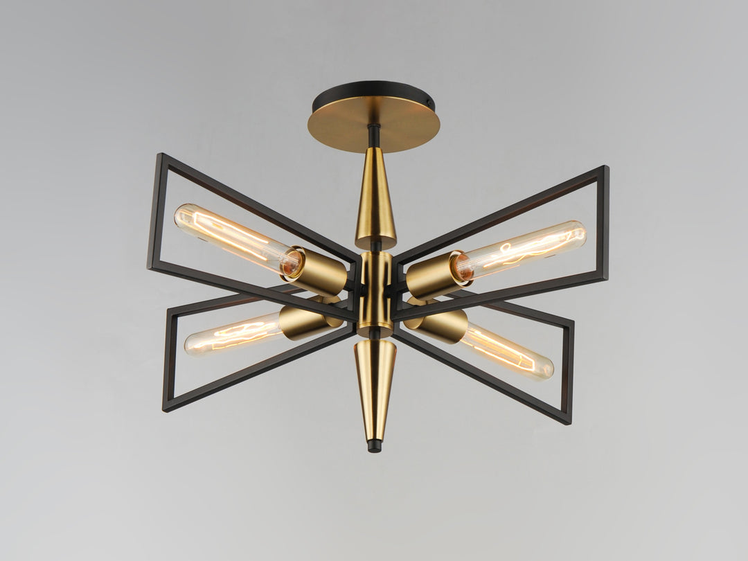 Wings 4-Light Flush Mount by Studio M Lighting – lifestyle
