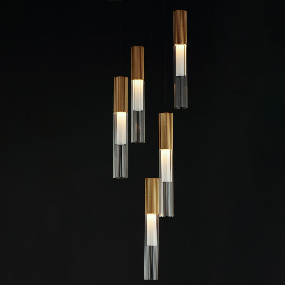 Reeds 5-Light LED Pendant by Studio M Lighting – lifestyle