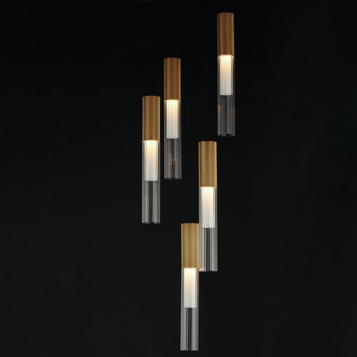 Reeds 5-Light LED Pendant by Studio M Lighting – lifestyle