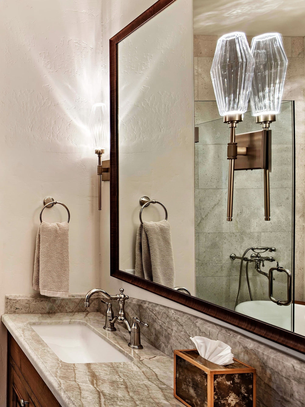 Aalto Belvedere Sconce by Hammerton Studio in a styled interior