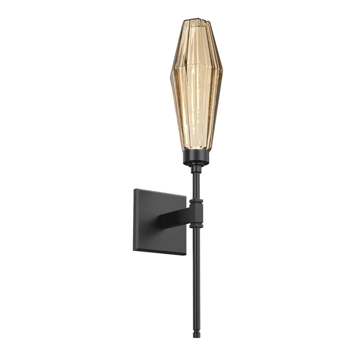 Aalto Belvedere Sconce by Hammerton Studio – Standard Sconce in Matte Black with Bronze glass