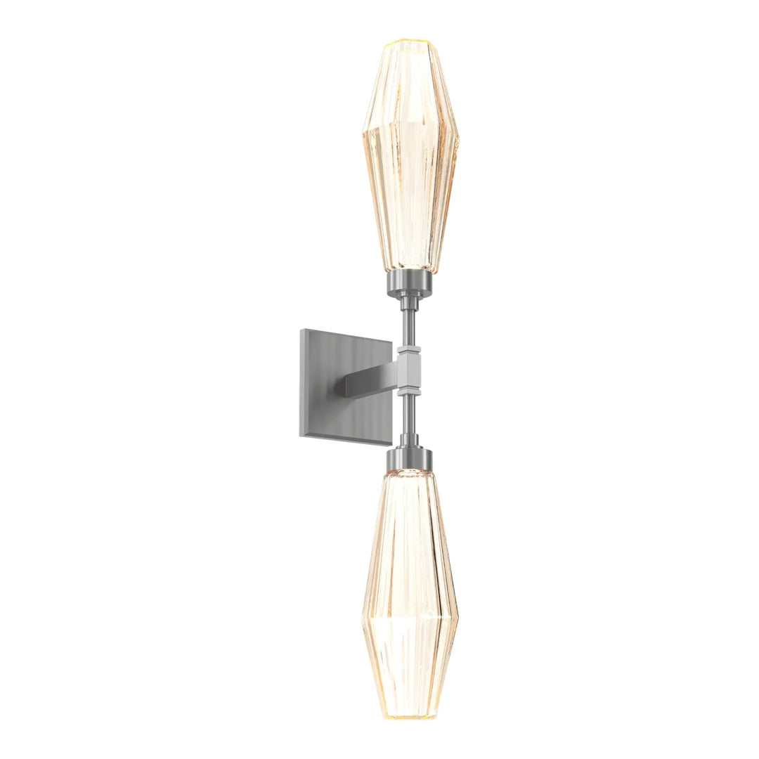 Aalto Double Sconce by Hammerton Studio in Gunmetal