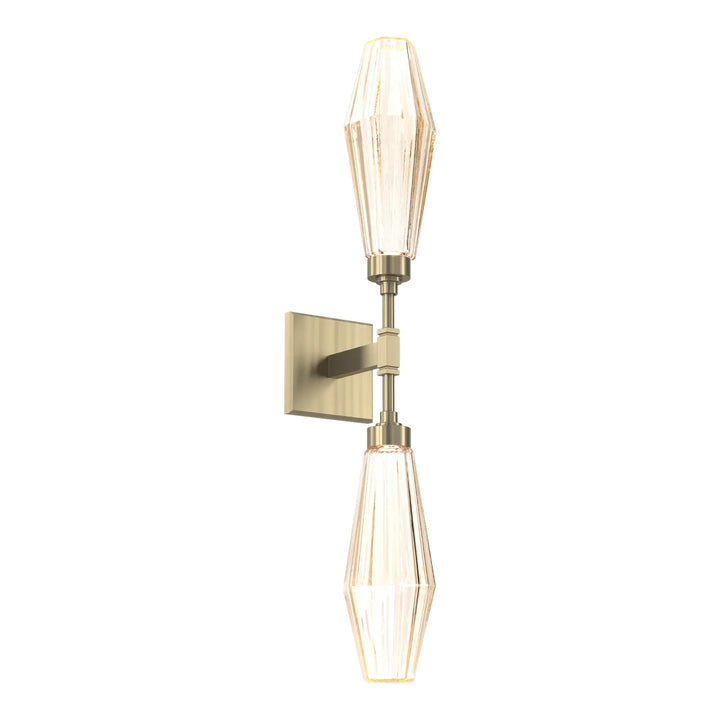 Aalto Double Sconce by Hammerton Studio in Heritage Brass
