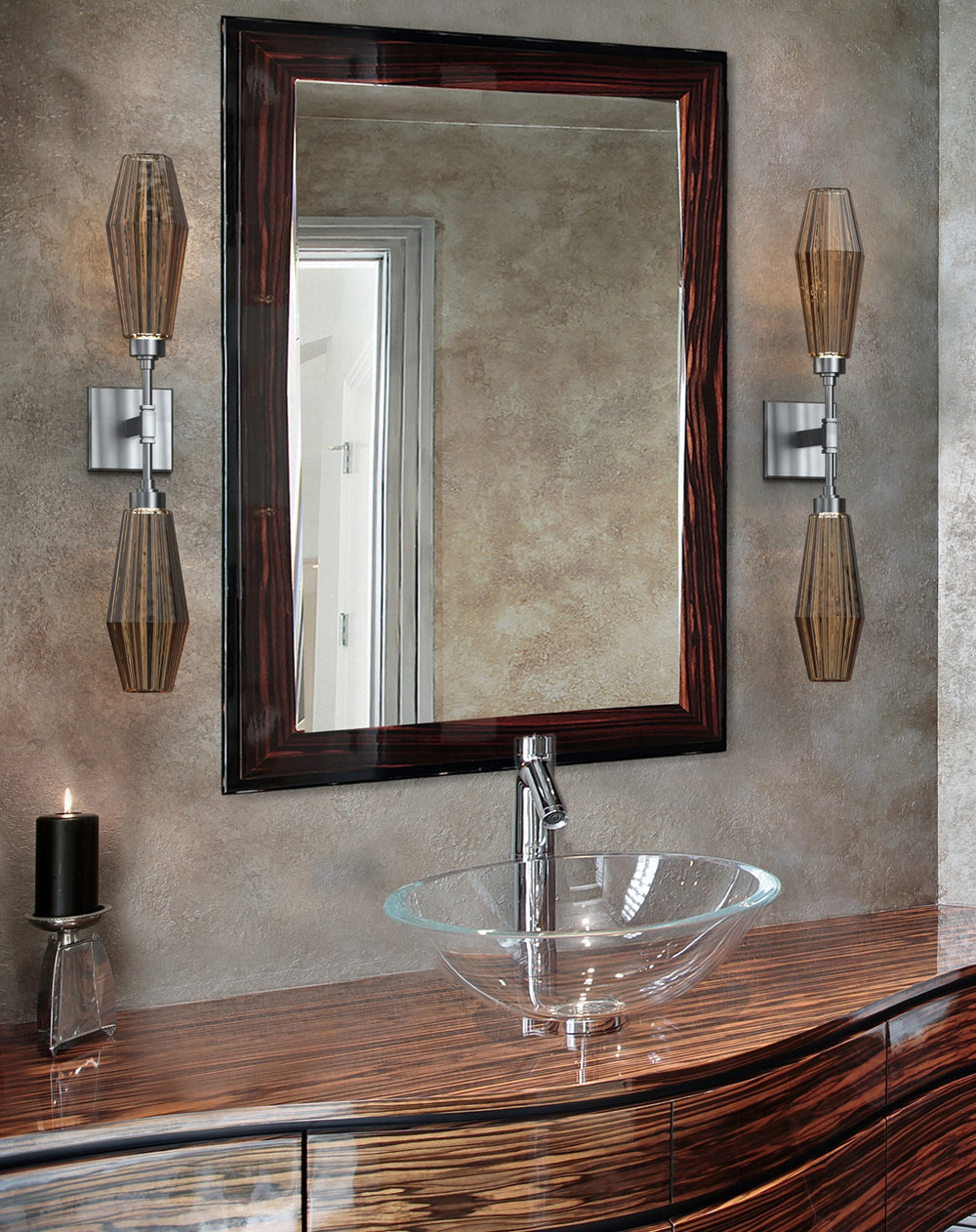 Aalto Double Sconce by Hammerton Studio in a styled interior