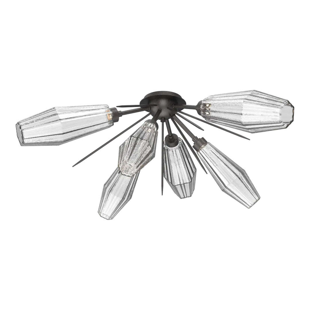 Aalto Half Starburst Flush Mount by Hammerton Studio in Graphite