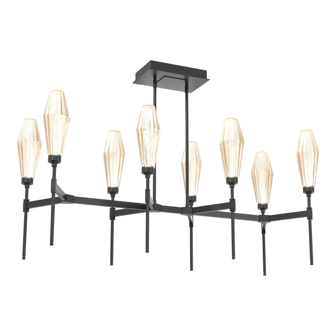 Aalto Linear Belvedere Chandelier by Hammerton Studio – Medium in Matte Black