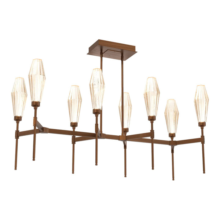 Aalto Linear Belvedere Chandelier by Hammerton Studio – Medium in Oil-Rubbed Bronze