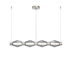 Aalto Mandrel Chandelier by Hammerton Studio – Medium in Beige Silver