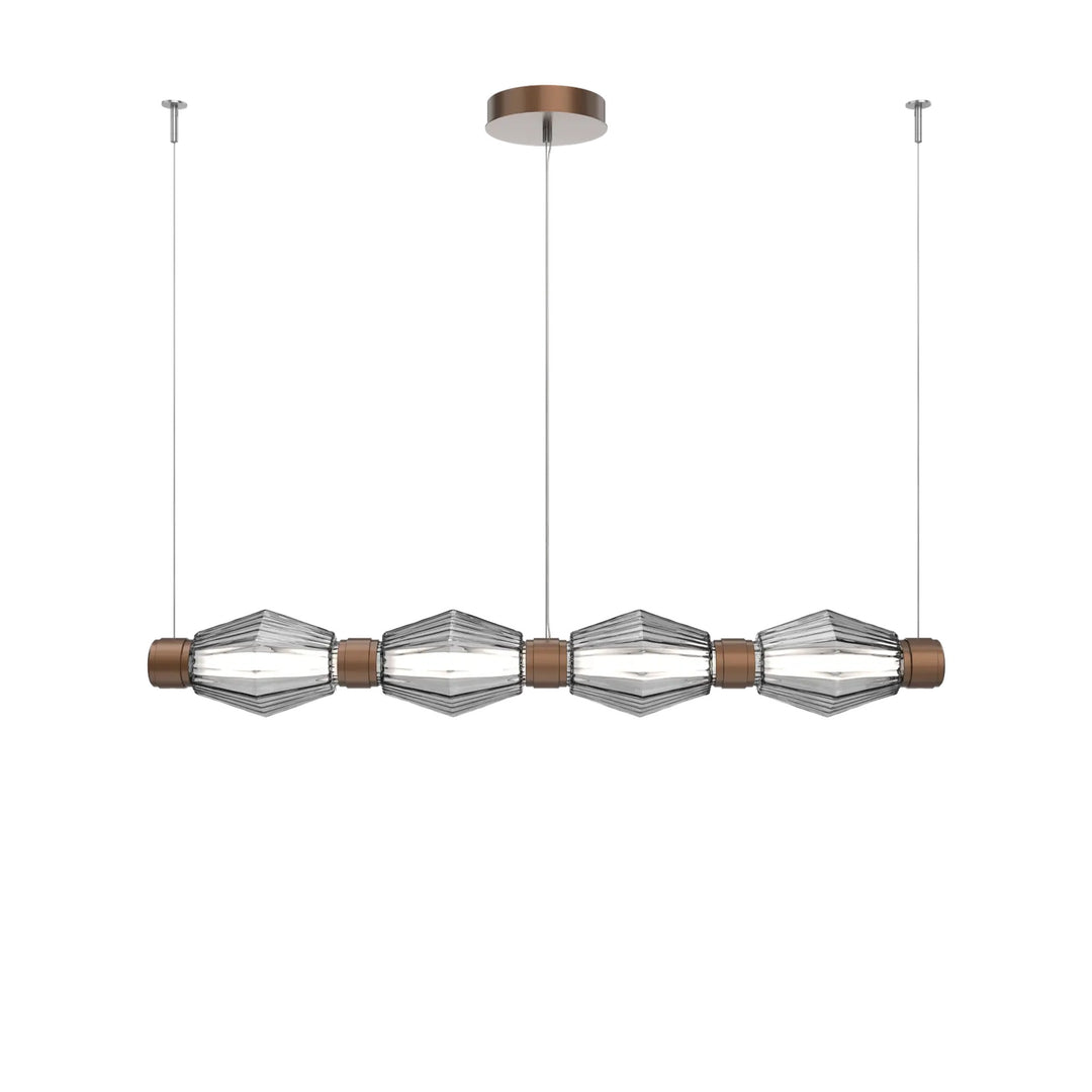 Aalto Mandrel Chandelier by Hammerton Studio – Medium in Burnished Bronze