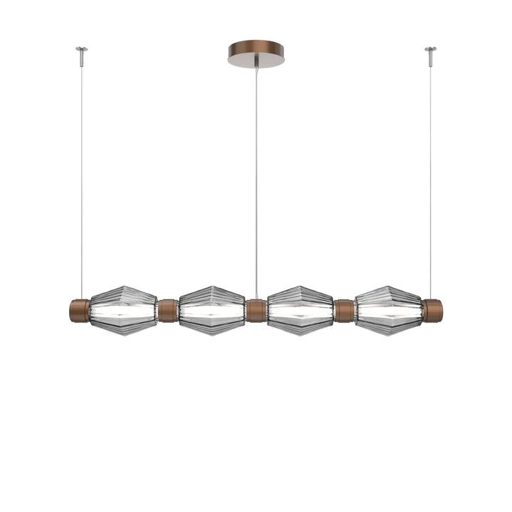 Aalto Mandrel Chandelier by Hammerton Studio – Medium in Burnished Bronze