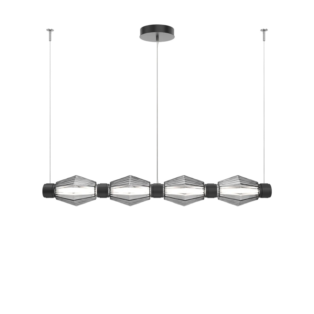 Aalto Mandrel Chandelier by Hammerton Studio – Medium in Matte Black