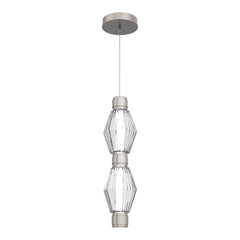 Aalto Mandrel Double Pendant by Hammerton Studio in Beige Silver
