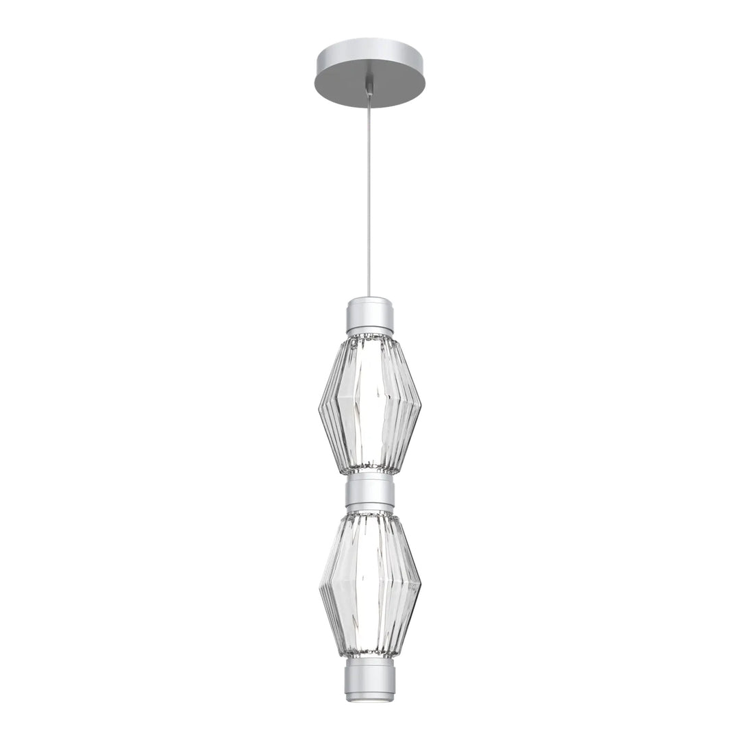 Aalto Mandrel Double Pendant by Hammerton Studio in Classic Silver