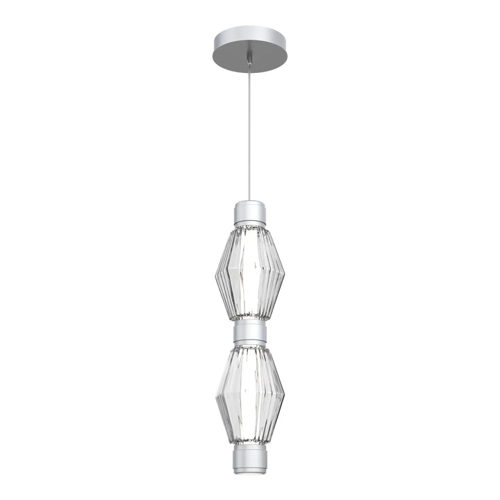 Aalto Mandrel Double Pendant by Hammerton Studio in Classic Silver
