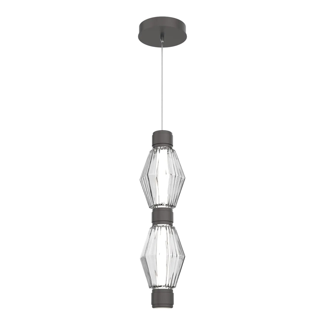 Aalto Mandrel Double Pendant by Hammerton Studio in Graphite