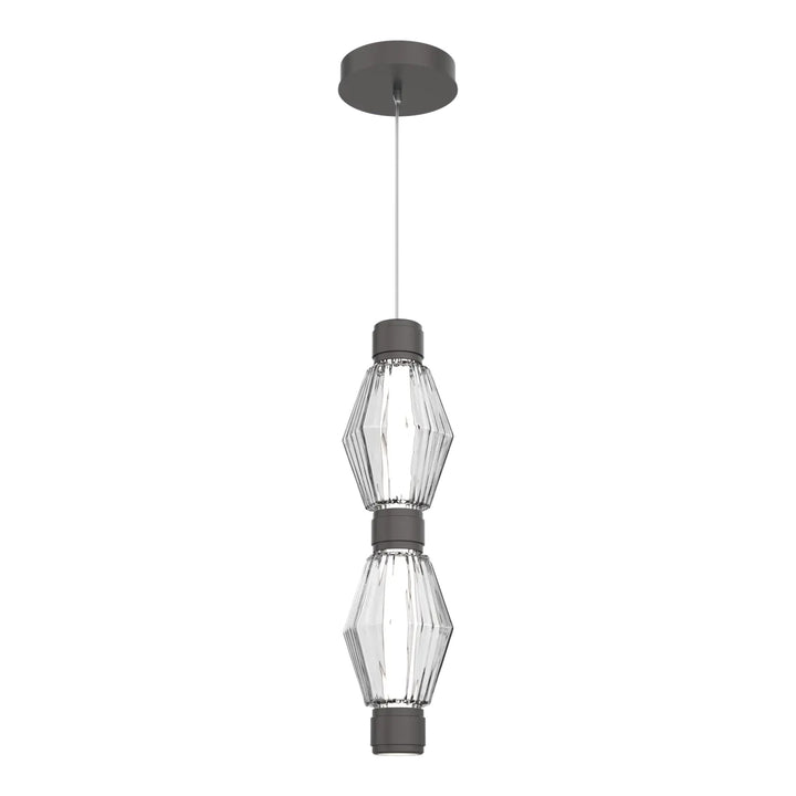 Aalto Mandrel Double Pendant by Hammerton Studio in Graphite