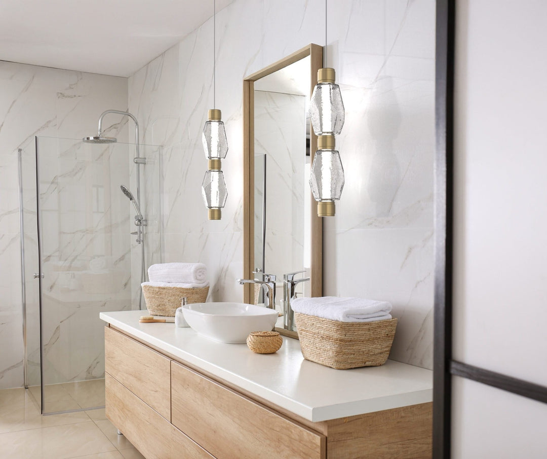 Aalto Mandrel Double Pendant by Hammerton Studio in a styled interior