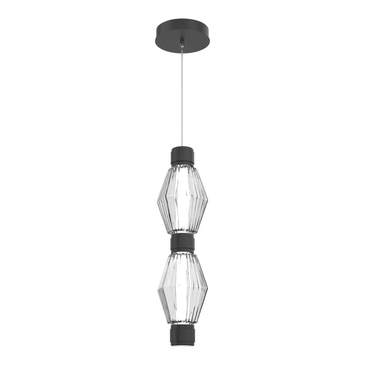 Aalto Mandrel Double Pendant by Hammerton Studio in Matte Black
